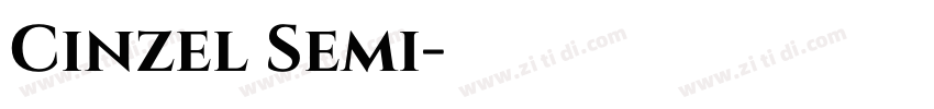 Cinzel Semi字体转换